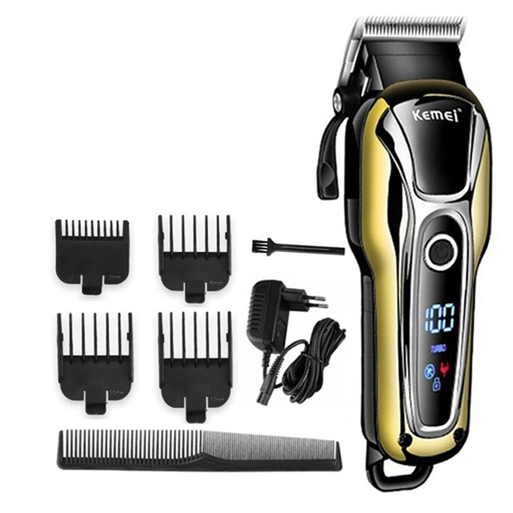 Kemei Clipper Electric Hair Trimmer for men Electric shaver professional Men's Hair cutting machine Wireless barber trimmer