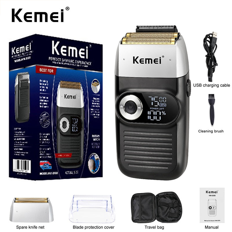 Kemei Clipper Electric Hair Trimmer for men Electric shaver professional Men's Hair cutting machine Wireless barber trimmer